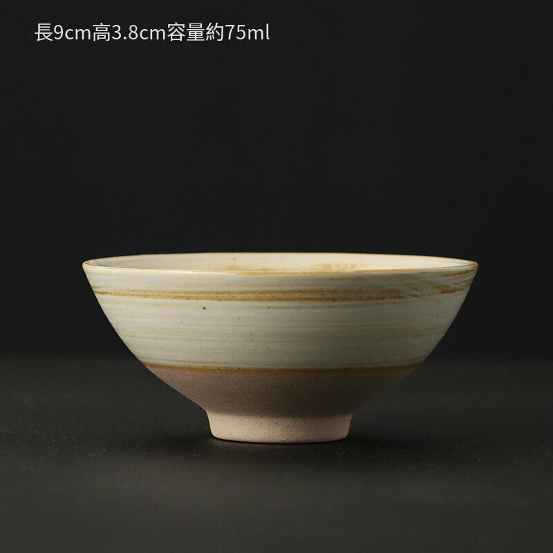 爆款中式複古杯陶瓷茶盞主人杯(影白茶杯A）