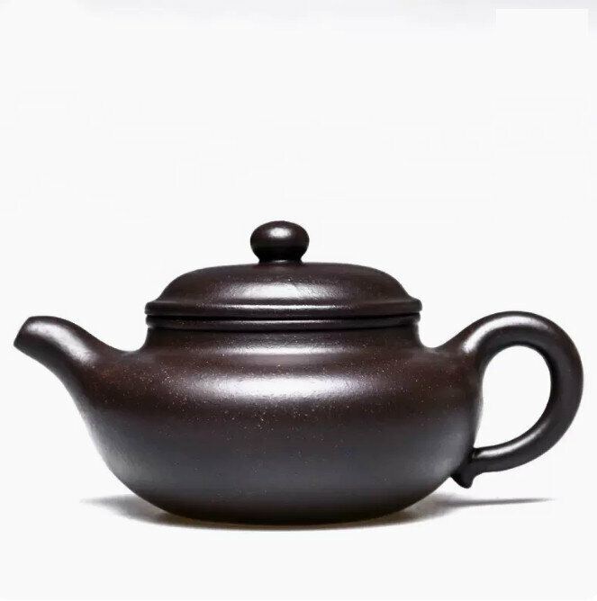 New teapot (H280 black gold sand-plain antique style)