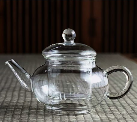 New glass teapot single pot (small melon pot) length 15CM height 11CM capacity 500ML