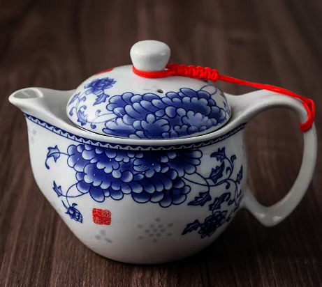 New ceramic teapot single pot (duckbill teapot - national beauty and heavenly fragrance) length 15CM height 11CM capacity 300ML