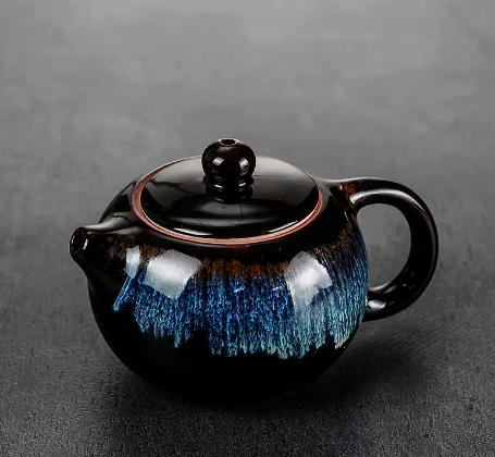 New ceramic teapot single pot (Jun kiln Xishi teapot) length 13CM width 8.8CM height 7.4CM capacity 160ML