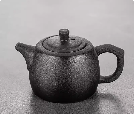 New ceramic teapot single pot (black pottery Jingran teapot) length 13.5CM width 8CM capacity 240ML