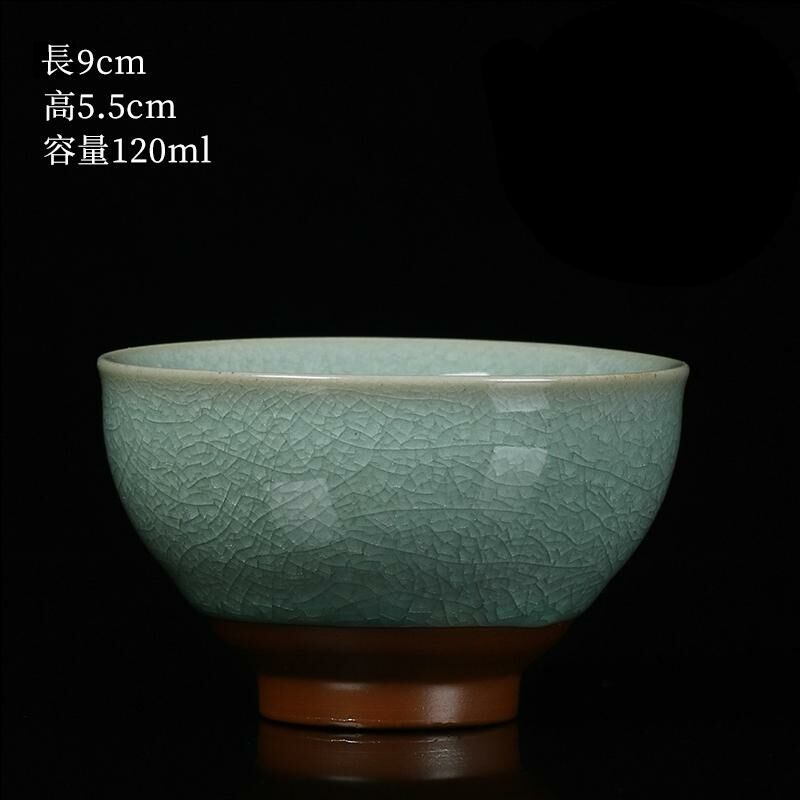New high-end Ru kiln cup built with tea cup (22 Jufu single cup, no silver)