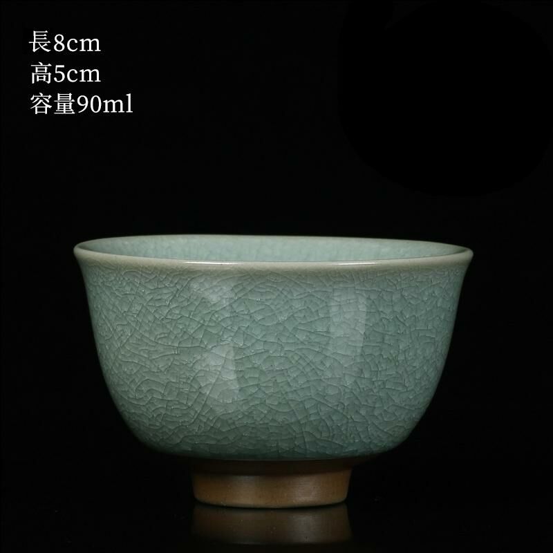 New high-end Ru kiln cup built with tea cup (23 Fuyuan single cup, no silver)