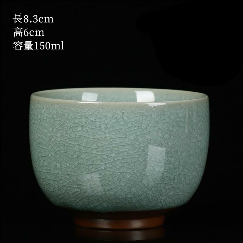 New high-end Ru kiln cup built with tea cup (21 Fulai single cup, no silver)