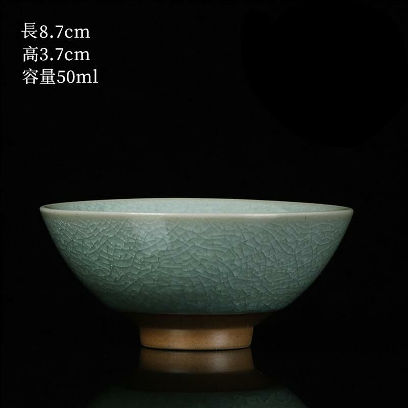 New high-end Ru kiln cup built with tea cup (24 Dou Fu single cup, no silver)