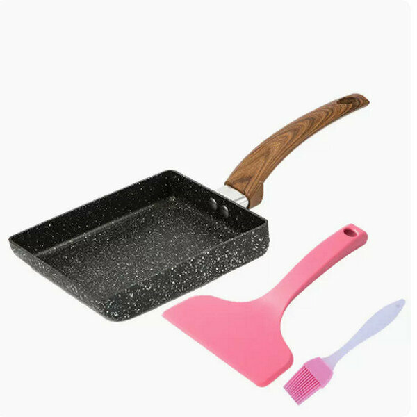 Hot recommended Tamagoyaki pan non-stick small frying pan [widened version]