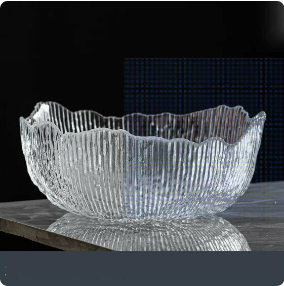 熱推家用點心零食水果盤【透明《太陽花》－大號】