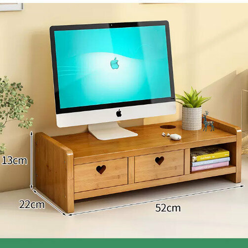 New wooden storage rack (simple love style, length 52, double drawers)