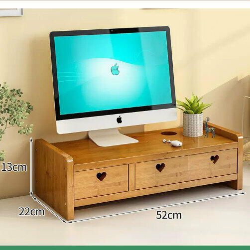 New wooden storage rack (simple love style, length 52, three drawers)