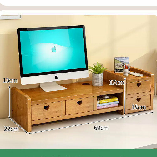New wooden storage rack (one-piece combination love model 69, four drawers)