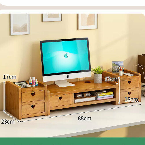 New wooden storage rack (split combination love style length 88, five drawers)