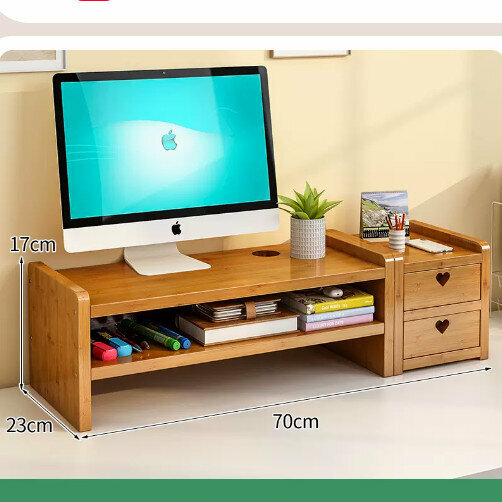 New wooden storage rack (heightened split combination love style length 70 double drawers)