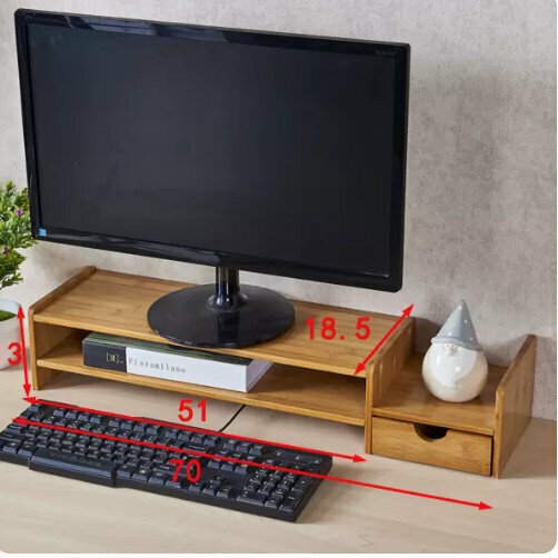 New wooden storage rack (monitor stand E type)