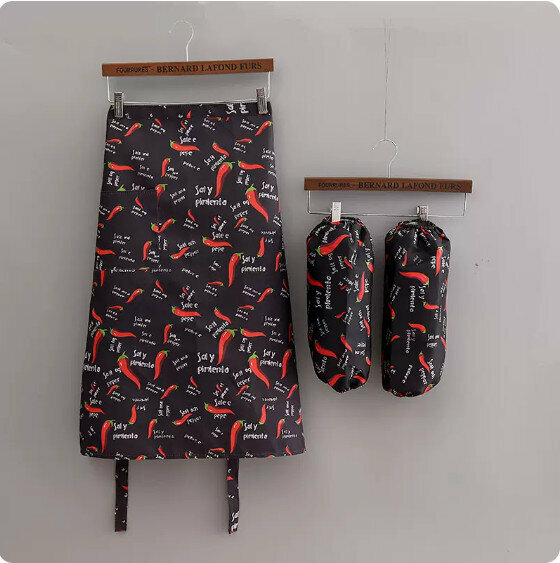 New summer thin half apron [601 half work clothes breathable pepper + sleeves] [Specification: 70*70CM]
