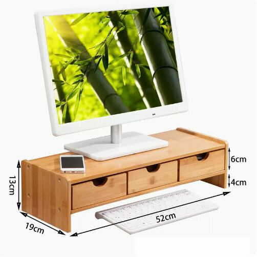 New wooden storage rack (simple model [three drawers])