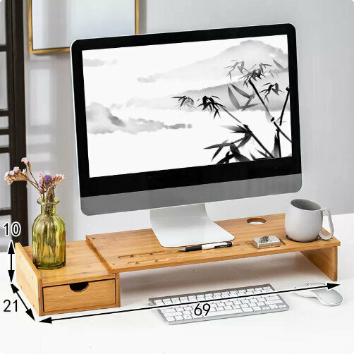 New wooden storage rack ([Pure Bamboo] Classic No. 2 [Original Color])