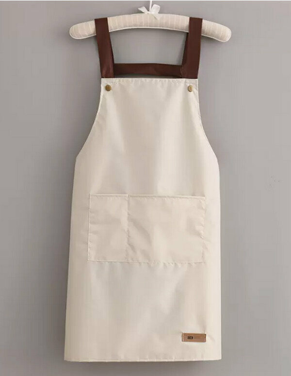 New waterproof coffee straps with stud buckle straps beige - composite fabric one-size-fits-all apron