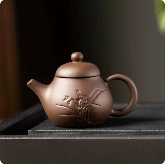 Hotly Recommended Purple Clay Fingertip Pot [Purple Clay "Gourd Orchid"]
