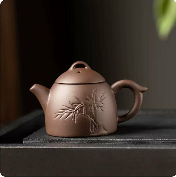 Hotly recommended purple clay fingertip pot [Purple Clay "Qin Quan Bamboo"]