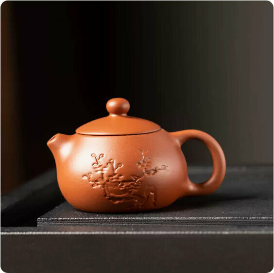 Hotly Recommended Purple Clay Fingertip Pot [Zhu Ni "Xishi Plum Blossom"]