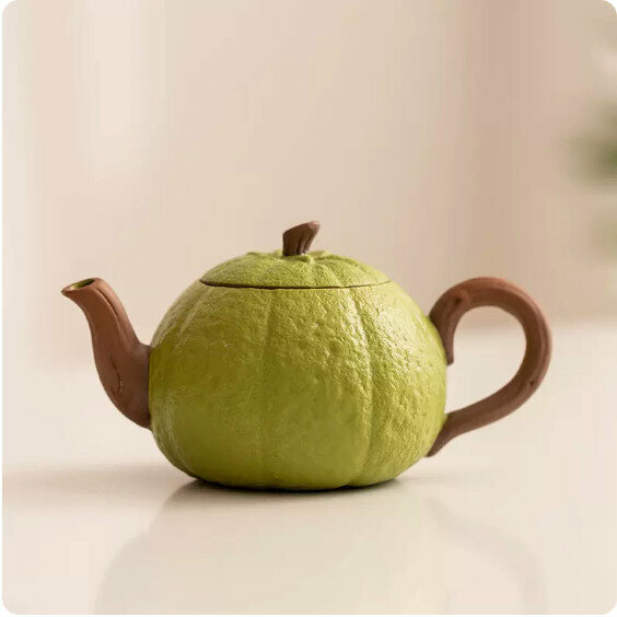 Hot Recommended Household Lucky Orange Teapot [Green]