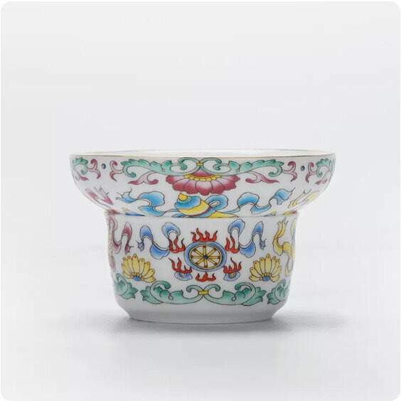 Hotly recommended ceramic tea filter [Enamel "Fujie Koi"]