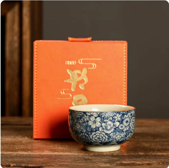 Hotly recommended ceramic tea cup [Qinglan Cup-Gift Box]