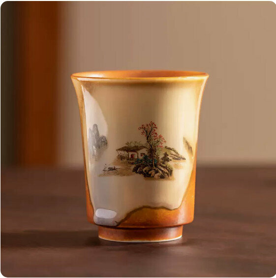 Hotly recommended household kung fu tea set bell cup [Shanlirenjia]