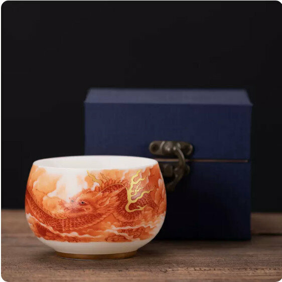 Hotly recommended household ceramic tea cup [Longteng Shengshi]