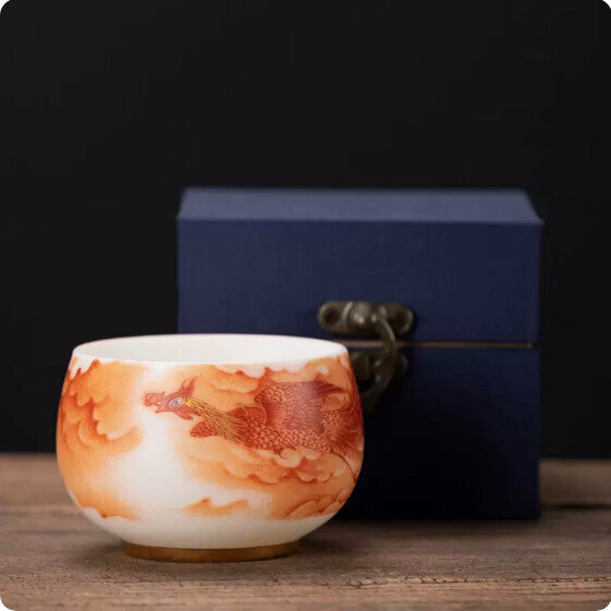 Hotly recommended household ceramic tea cup [Phoenix Laiyi]