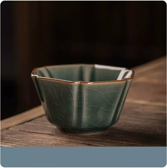Hotly recommended household secret color borneol tea cup [Six Square Cup]