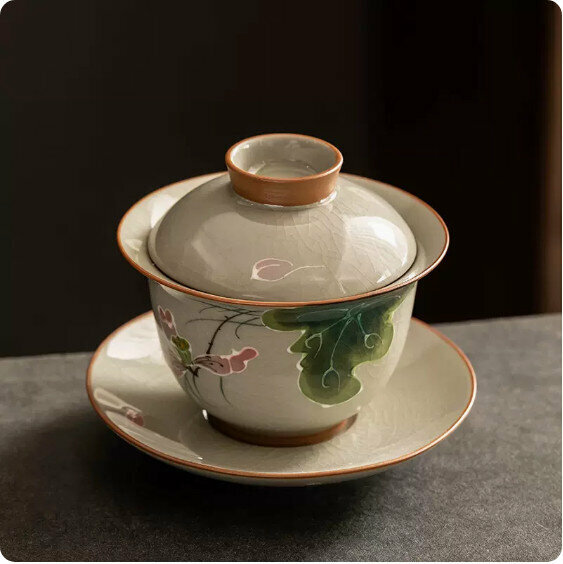 Hotly recommended Ge Kiln hand-painted Sancai bowl [Yunhe]