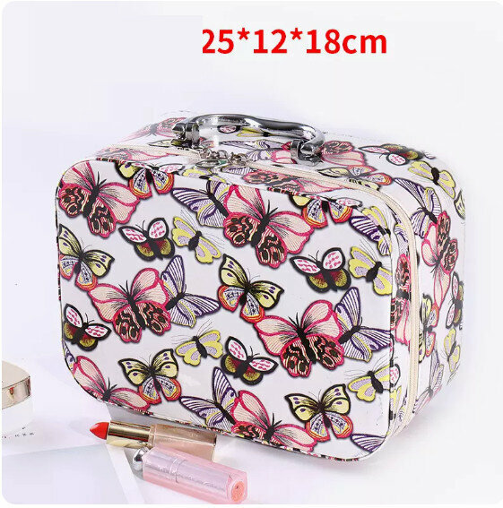 New large-capacity simple travel small storage bag (colorful butterfly large size)