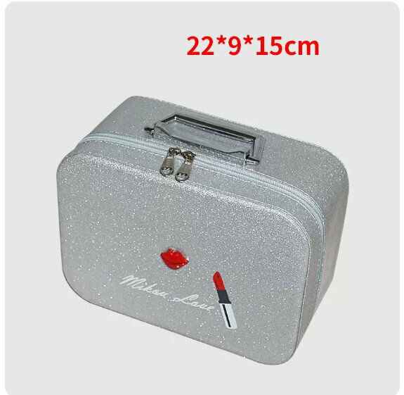 New large-capacity simple travel small storage bag (small size with silver lips)