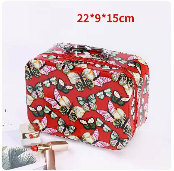 New large-capacity simple travel small storage bag (Chinese red butterfly small size)