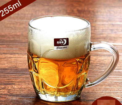 New transparent glass water cup tea cup beer cup (specification: 255ml pineapple cup)