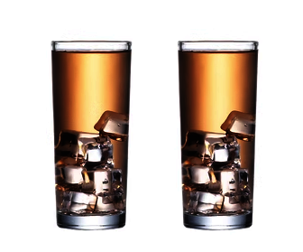 熱推透明玻璃杯水杯(規格:【2只裝】215ml直身杯）