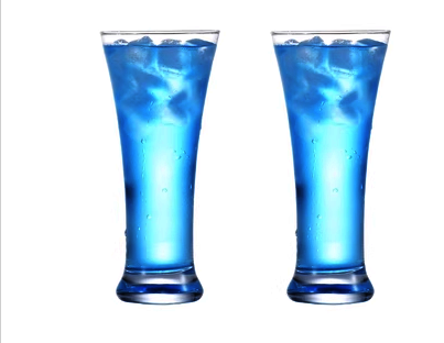 熱推透明玻璃杯水杯(規格:【2只裝】350ml收腰杯）