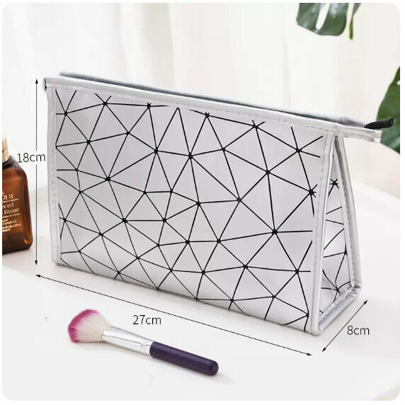 Hot recommended large-capacity travel portable storage box (silver large)