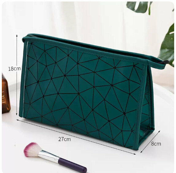 Hot recommended large-capacity travel portable storage box (dark green large size)