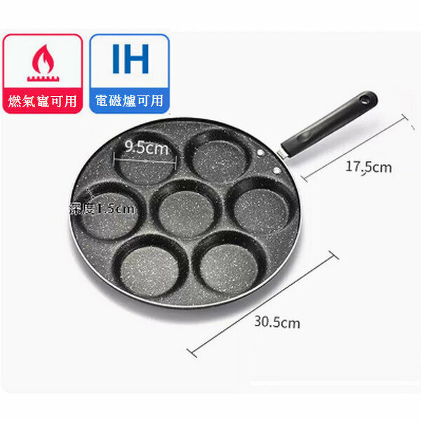 Hotly recommended medical stone non-stick multi-functional frying pan [seven-round frying pan (general type for induction cooker and gas)]