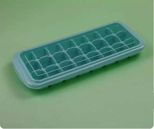 熱推矽膠制冰格（青草綠色24格）（規格：25.4*10*3CM）