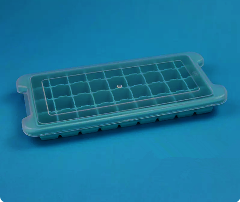 熱推矽膠制冰格（冰湖藍36格）（規格：26*12*3CM）