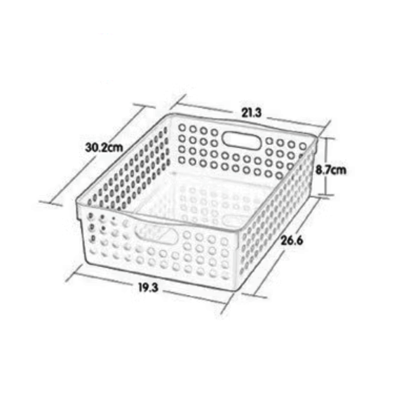 Hot Push Storage Frame Storage Basket (Random Color [4573] Single Pack)