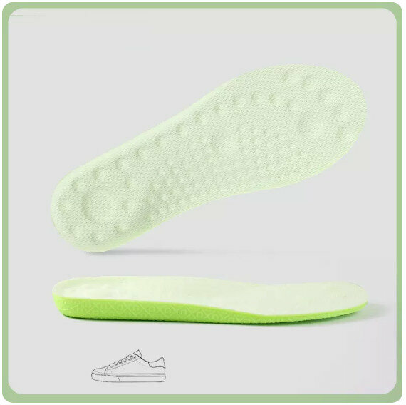 熱推【1雙裝】踩屎感足弓支撐鞋墊（白色 1.5cm  35-44碼）（下單後請與客服聯繫發貨尺碼）