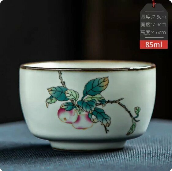 熱賣陶瓷茶杯【平平安安-問泉杯】