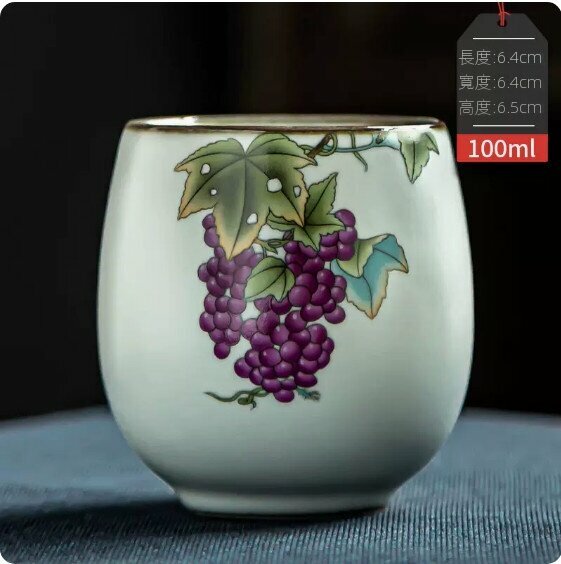 熱賣陶瓷茶杯【碩果累累-圓融杯】