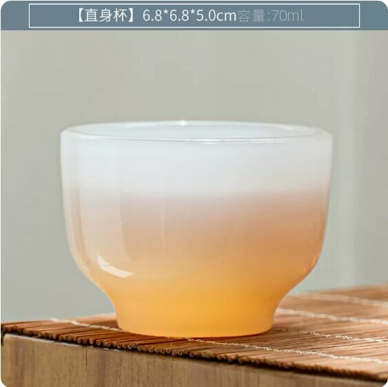 熱賣耐熱加厚白瓷茶杯【曲腹杯】