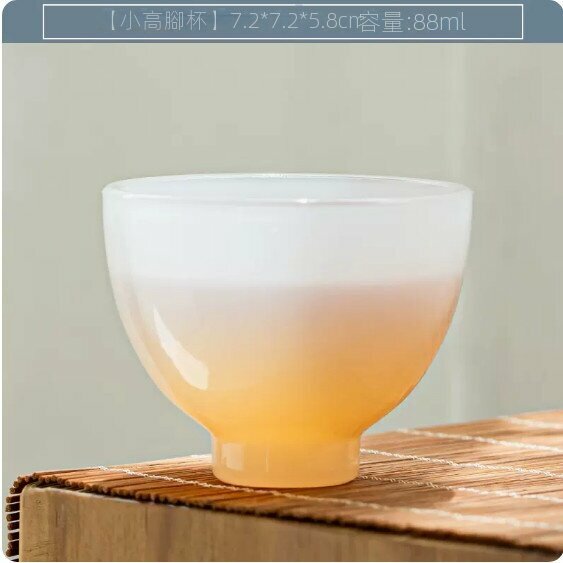 熱賣耐熱加厚白瓷茶杯【雞心杯】